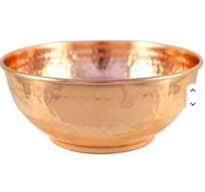 Cuencos de fruta mezcladores para servir de cobre Natural 100%, pulido brillante para tamaño personalizado para utensilios de cocina, cuenco de cobre Sue - Product Image 3