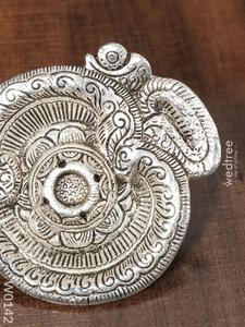 ขาตั้งห่วงทองเหลืองทำด้วยมือแบบวินเทจพร้อมโคมไฟน้ำมันแก้วดิวาลีผู่จาของตกแต่งบ้านและคืนสินค้าของขวัญแต่งงาน - Product Image 2