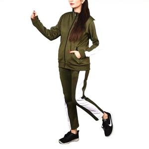 Low Moq algodón hecho mujeres cremallera chándales adultos ropa al aire libre mujeres chándales transpirables chándales - Product Image 1