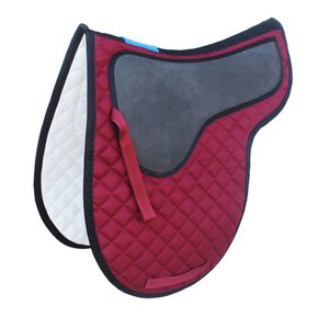 Joxar แผ่นรองอานม้าสไตล์อังกฤษ,ผ้าคอตตอนสีเบอร์กันดี - Product Image 5