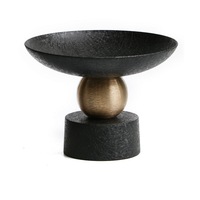 Nieuwe Gouden Aluminium Fruit Serveerschaal Voor Decoratie Dadels Chocolade Droge Vruchten Kommen Om Het Diner Te Verbeteren