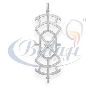 Highly Polished Modern Grey Cast Iron Frameless Baluster <b>Sand</b> Moulding Super Shot <b>Blast</b> Staircase Spindles Balustrade Balcony UV - Product Image 1