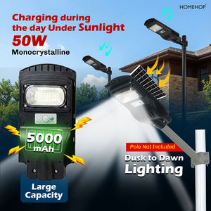 Lampe solaire tout-en-un Homehop pour extérieur, 50W, détecteur de mouvement, sécurité murale, sans fil, automatique, pour la maison, le jardin - Product Image 3