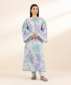 Bordado de césped de las mujeres hasta el suelo Shalwar Kameez Set Party Casual OEM servicio personalizado al por mayor - Product Image 1