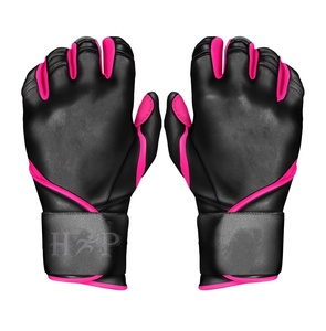 Guantes de bateo de béisbol de softbol de la mejor calidad al por mayor, guantes de bateo de cuero para hombre, guantes de bateo de béisbol transpirables para adultos - Product Image 1