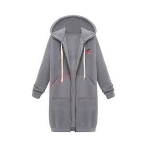 เสื้อฮู้ดดี้ผู้หญิงแบบสวมหัว ดีไซน์สั่งทำพิเศษ คุณภาพสูง สีพื้น สไตล์ลำลอง ไซส์พลัส สำหรับขาย ปี 2026 - Product Image 5