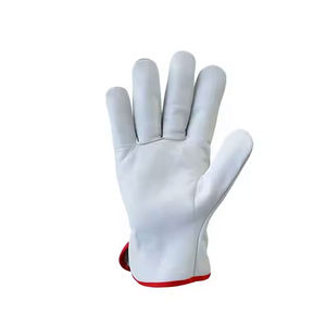 Haute qualité XL taille plein doigt assemblage gants peau de chèvre cuir coton/Nylon doublure étincelle de chaleur Anti-impact résistant lourd - Product Image 6