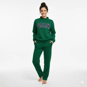 Pull à col montant oversize pour femme, coupe décontractée, haut tissé d'hiver, mode décontractée, confortable, à porter au quotidien, streetwear - Product Image 1