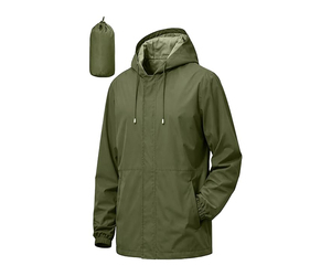 Chaqueta Cortavientos Ligera de Primavera con Capucha, 100% Poliéster de Alta Calidad, Personalizable, Impermeable, para Exteriores, Senderismo, Unisex - Product Image 1
