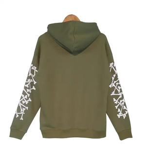 Vente en gros 100% coton coupe ajustée pull à capuche écologique hommes hiver sérigraphié logo personnalisé XS taille solide motif polaire - Product Image 4