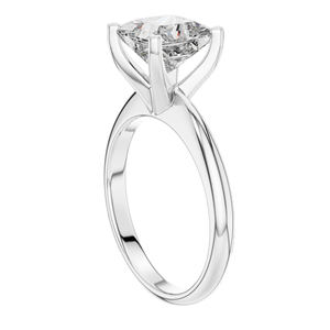 Bague en diamant de laboratoire taille princesse 2 carats pour femme, diamant CVD VVS-VS EF, or 18 carats, 14 carats, 10 carats et argent 925, rose, jaune - Product Image 2