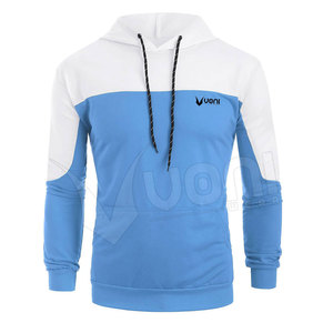 Niceif Hombres Casual Mid-Weight Algodón/Poliéster Impermeable Secado rápido Sudadera con capucha Sudadera de invierno Bolsillos Liso teñido - Product Image 1