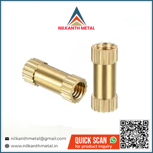 Attaches de tous types Écrou d'expansion moleté en laiton Insert en laiton disponible à un prix raisonnable - Product Image 2