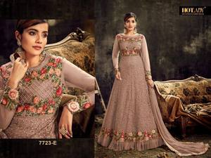 เสื้อผ้าผู้หญิงพิมพ์ลายผีเสื้อหนัก Kameez,เสื้อผ้าปากีสถานอินเดียคุณภาพสูงมาพร้อมกับงานเย็บปักถักร้อย - Product Image 6