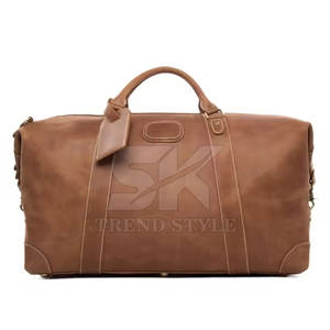 Modern <b>Leather</b> <b>Travel</b> <b>Bag</b> with Elegant Look and Practical Storage Large <b>Leather</b> <b>Travel</b> Duffle <b>Bag</b> - Product Image 4