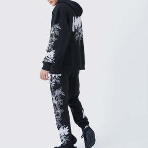 Conjunto de Sudadera con Capucha y Pantalones Deportivos para Hombre, Pantalones Cargo con Estampado para Entrenamiento y Ocio, Ejercicio de Invierno - Product Image 2