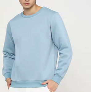 Sudadera de lana alta para hombre del fabricante transpirable y de moda con impresión digital teñida Lisa para invierno - Product Image 2