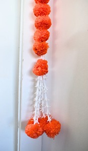 Toran Bandarwal ดอกดาวเรืองประดิษฐ์ของตกแต่งงานแต่งงานของตกแต่งบ้านของใหม่ของตกแต่งผนังของตกแต่งคริสต์มาสปีใหม่ดิวาลีปาร์ตี้สตริง - Product Image 4