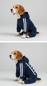 เสื้อผ้าสัตว์เลี้ยงสไตล์วินเทจผ้าคอตตอนโพลีเอสเตอร์ออกแบบโลโก้ได้ตามต้องการเสื้อผ้าสัตว์เลี้ยงฤดูหนาวสีทึบสำหรับสุนัข - Product Image 2