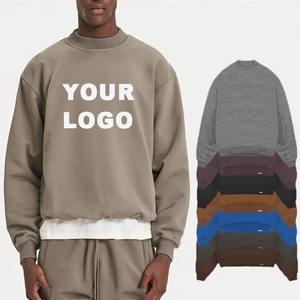 Sudadera de Cuello Redondo de Algodón Grueso con Logotipo Personalizado de Alta Calidad ODM Unisex para Hombre - Product Image 1