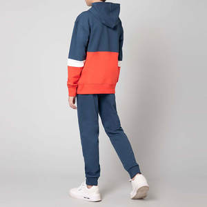 Chándal para niños Combo de sudadera con capucha de dos piezas con tela transpirable y comodidad elástica Conjunto deportivo cálido y acogedor - Product Image 3
