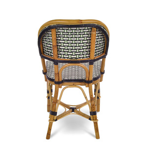 Sedia da pranzo da bistrot in Rattan sintetico naturale fonte di sessione personale alla moda pieghevole valore dell'acquirente altezza del paese rete di casse - Product Image 3