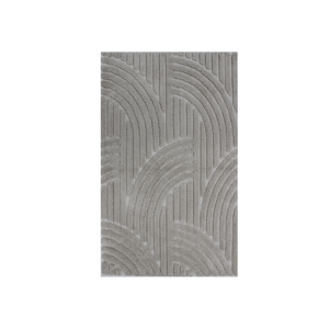 Tapis de bain et tapis de douche en coton teint en fil jacquard Perla Beige Gris clair 60*100cm, production sur mesure, fabriqué en Turquie - Product Image 3