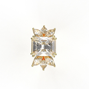 เครื่องประดับ avarta 14K Gold 5กะรัต Moissanite cocktail RING - Product Image 2