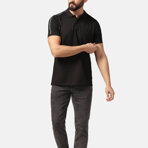 Camiseta Polo de manga corta de alta calidad para hombre con logotipo personalizado 2025 Venta en línea Bordado Logo Design Men Polo T-Shirt - Product Image 5