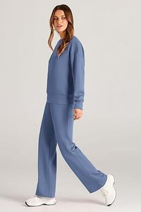 Ensemble de sport et de loisirs deux pièces pour femmes, veste zippée et pantalon de survêtement, pour les tenues de printemps, fabricants de vêtements - Product Image 6