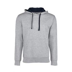 Full Zip, US Cotton French Terry Hooded Sweatshirt Fleece Pullover Hoodie Unisex French Terry Pullover Hoody Contrast Hoodies - Product Image 4