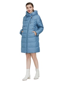 แจ็คเก็ตขนเป็ดสำหรับผู้ชายไซส์ใหญ่พิเศษกันลมมีฮู้ดเสื้อโค้ทหนาผ้าโพลีเอสเตอร์บุผ้าฝ้ายด้านหน้า - Product Image 6