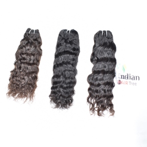 Extensions de cheveux humains naturels noirs bouclés, double trame, lisses, alignées aux cuticules, pour femmes, vente en gros, prix abordable - Product Image 4