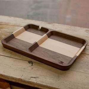 ASISTENCIA Bandeja de servicio de madera de acacia redonda personalizable para cocina Hogar u Hotel Vajilla de estilo clásico para fiesta o Ser de comida - Product Image 4
