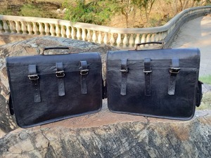 กระเป๋าหนังแท้ขนาดใหญ่ใส่ได้ทั้งชายและหญิงทำด้วยมือสไตล์วินเทจออกแบบโลโก้ได้ตามต้องการสำหรับรถจักรยานยนต์ - Product Image 5