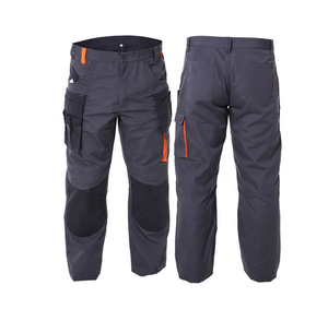 Nouveauté Qualité supérieure Pantalon cargo gris décontracté Pantalons de travail Pantalons pour hommes droits à rayures incurvées - Product Image 4