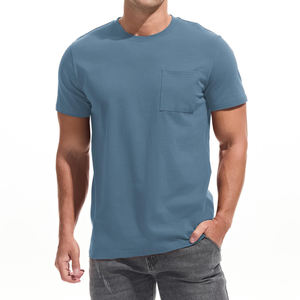 Fabrication sur mesure OEM, t-shirt à col rond pour homme, abordable et élégant, pour un usage quotidien décontracté, t-shirt à séchage rapide pour homme - Product Image 3