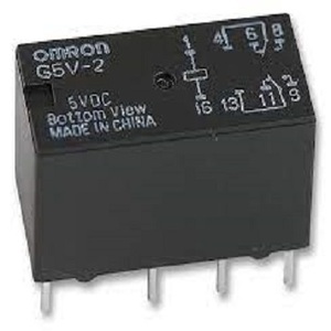 รีเลย์ SPDT EMC โมดูลรีเลย์สกรูเทอร์มินัลรีเลย์ส่วนประกอบเครื่องจักรกลไฟฟ้า G5V-2-DC5 - Product Image 1