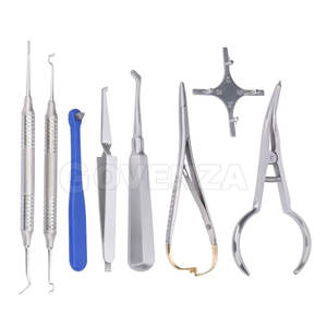 Ensemble de 18 pinces dentaires en acier inoxydable, outils orthodontiques, pinces à insérer TC, équipement de laboratoire dentaire - Product Image 6