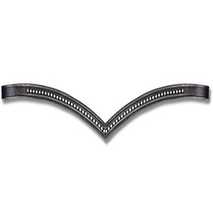 Diseño Personalizado 1 Fila cristales de diamante diamantes de imitación Bling cadena incrustaciones canal vacío acolchado cuero frente de caballo banda todos los tamaños - Product Image 2