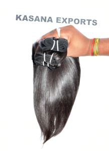 Extensiones de cabello humano de onda profunda de doble trama, máquina de templo indio 100% sin procesar recta cruda al por mayor alineada con cutícula - Product Image 3