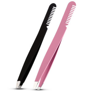 Juego de Pinzas para Cejas de Alta Calidad, Pinzas Profesionales de Acero Inoxidable para Cejas, Recubrimiento de Color Personalizado - Product Image 6