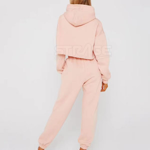 ชุดเซ็ตเสื้อครอปมีฮู้ดลำลองผ้าเนื้อยืด สไตล์สปอร์ตทันสมัย น้ำหนักเบาและเป็นมิตรกับสิ่งแวดล้อม - Product Image 5