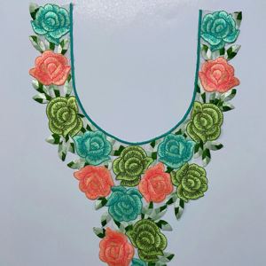 Majestic <b>Net</b> <b>Fabric</b> Indian Gown Kurti Blouse-Elegant Sequin Embroidery Patches Handcrafted Neck Collar Tailoring for Elegant - Product Image 1