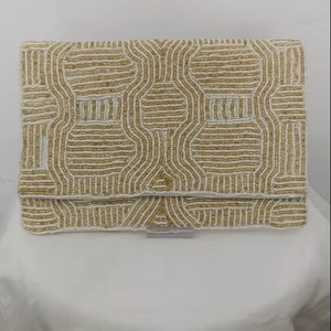 New Collection Indian Luxury Boho Beaded Messenger Shoulder Clutch <b>Bag</b> Handmade Portable Clutch Purse & Artistic Handmade Design - Product Image 4