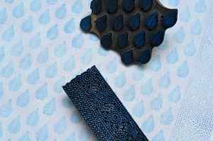 Pareos de Algodón Indio con Estampado a Mano, Chal, Bufanda de Algodón Voile, Cubierta para la Playa - Product Image 4