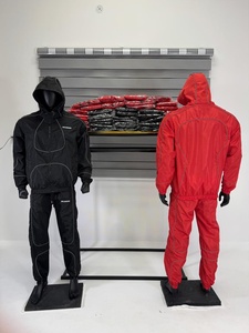 Ensemble de vêtements de sport survêtement coupe-vent pour hommes personnalisé combinaison de course coupe-vent tenue d'entraînement en plein air survêtements OEM disponible - Product Image 3