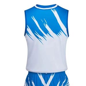 Ensemble de maillot de basket-ball sans manches de haute qualité, séchage rapide, design unique personnalisé, respirant, 100% polyester, taille plus - Product Image 5