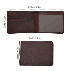 กระเป๋าสตางค์หนังแท้สำหรับผู้ชาย กระเป๋าสตางค์ขนาดเล็กพกพาสะดวก ใส่บัตร ใบขับขี่ และเงินสด ดีไซน์ทันสมัย มีช่องใส่ของหลายช่อง - Product Image 3