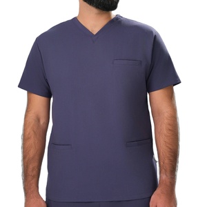 Haut de blouse médicale pour hommes, uniforme professionnel respirant à manches courtes, tenue d'infirmier, fabricant sur mesure - Product Image 3